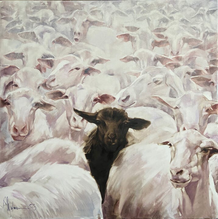 Black Sheep., Painting by Igor Shulman | ArtMajeur