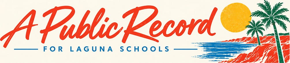 A Public Record for Laguna Schools