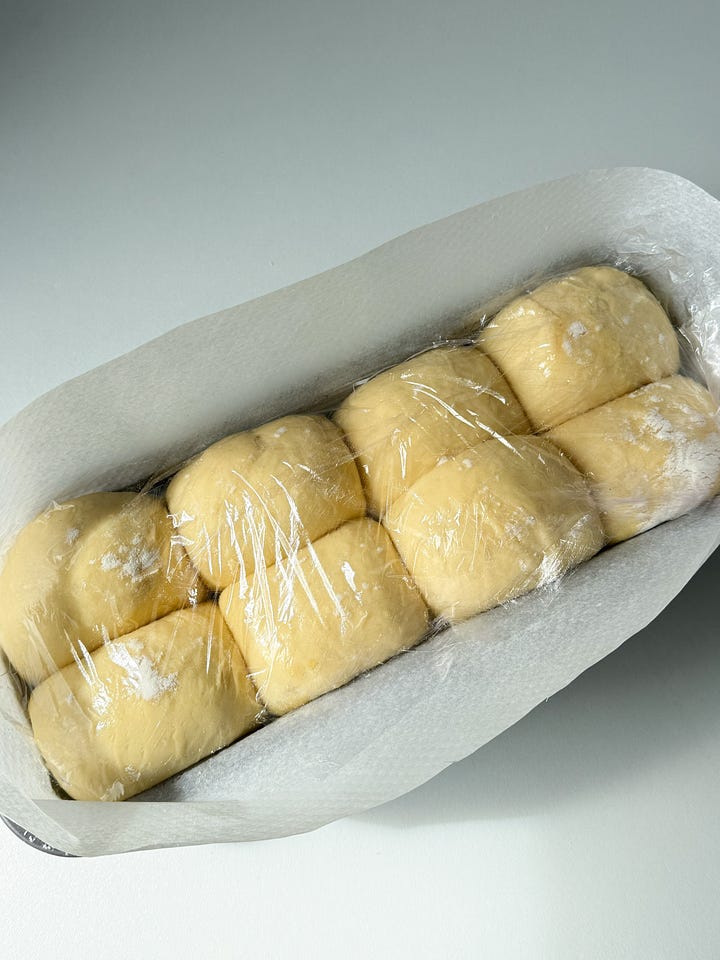 La pâte à brioche dans son moule
