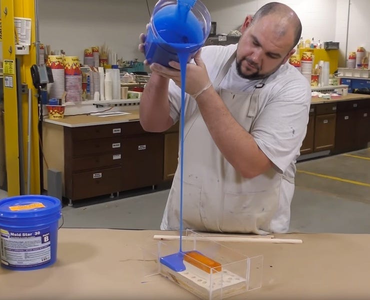 Stretching and breaking air bubbles.