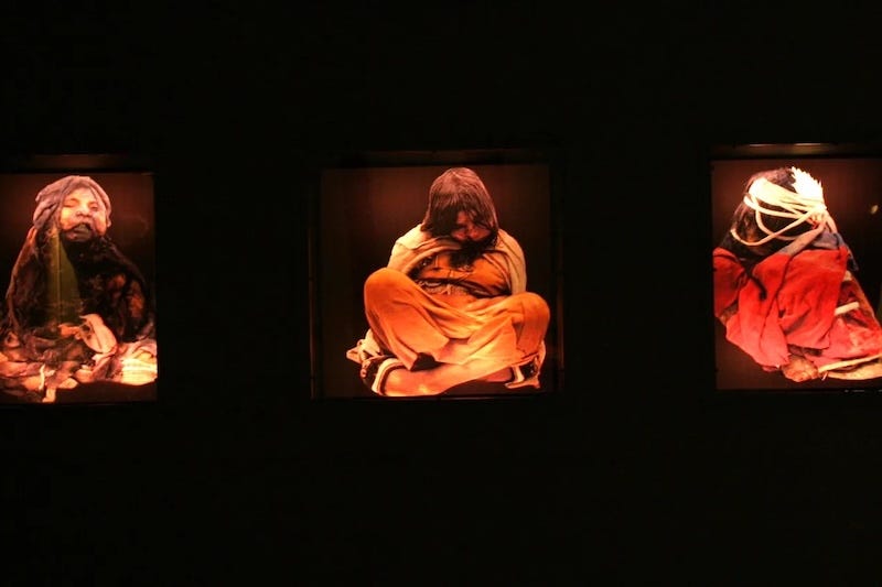 Photos of the three “Children of Llullaillaco,” sacrificed by the Inca Empire more than five centuries ago. Photos of the three “Children of Llullaillaco,” sacrificed by the Inca Empire more than five centuries ago.