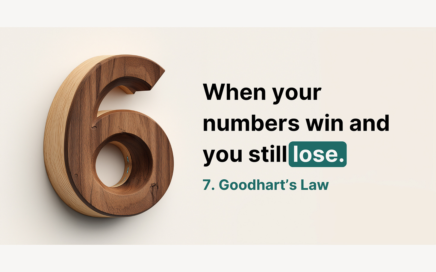 A short, practical guide to Goodhart’s Law and using AI to think past your stats and trackers.