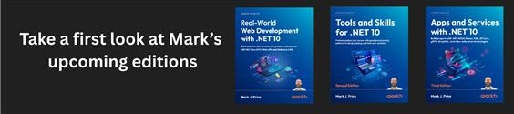 Mark's upcoming .NET 10 titles