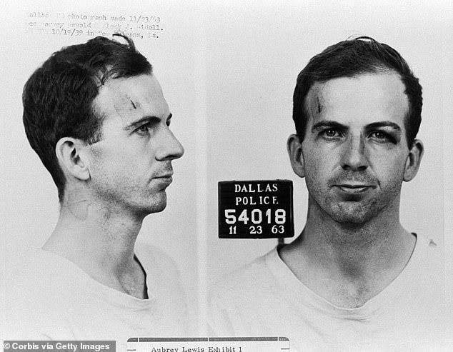 The Dallas Police Department mug shots of Lee Harvey Oswald following his arrest over the JFK assassination. Oswald claimed he was a 'patsy'.