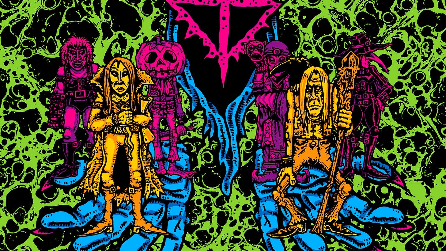 The second printing of Dungeon Degenerates - Hand of Doom. The Dark Fantasy, Weirdo Art, RPG in a box board game from GOBLINKO
