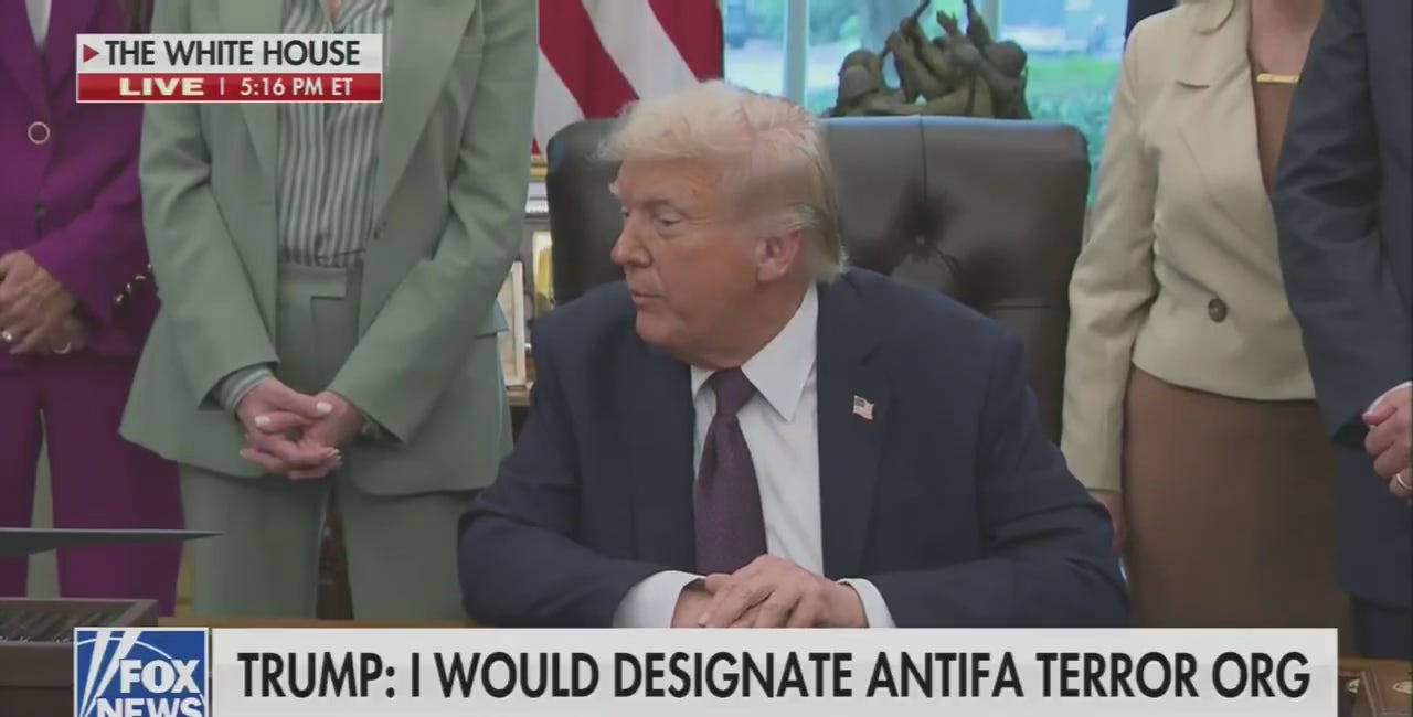 Trump is criminalizing protests and free speech. The Nazification of America is complete.