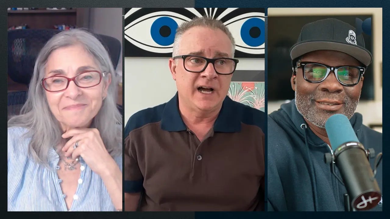 Hosts on video podcast discussing return on energy and return on life framework