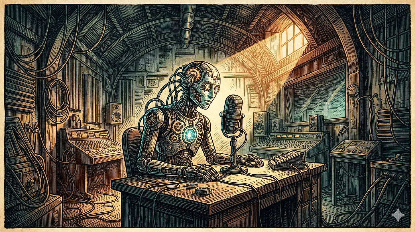 Human and AI collaboration concept illustration