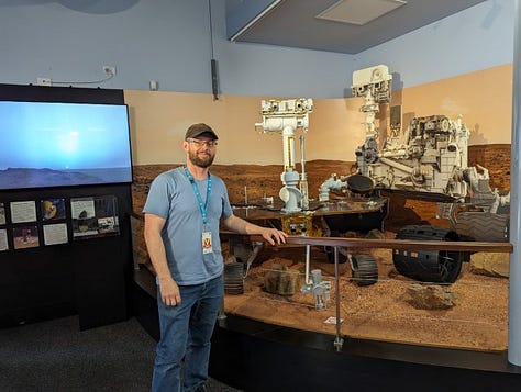 Michael Plis visit to CDSCC Canberra DSN NASA Listening Station.