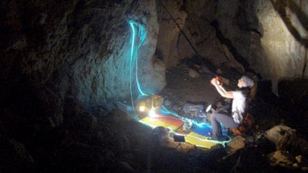 Beatriz Flamini in her cave