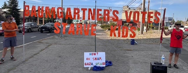 Baumgartner's vote starves kids