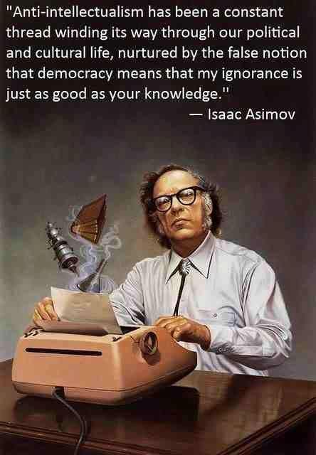 asimov anti-intellectual