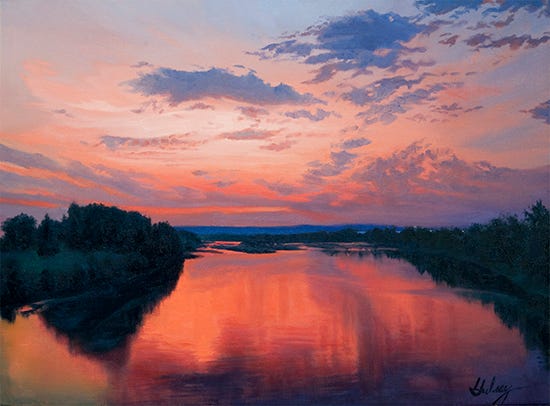 Oil Painting by John Hulsey - Peach