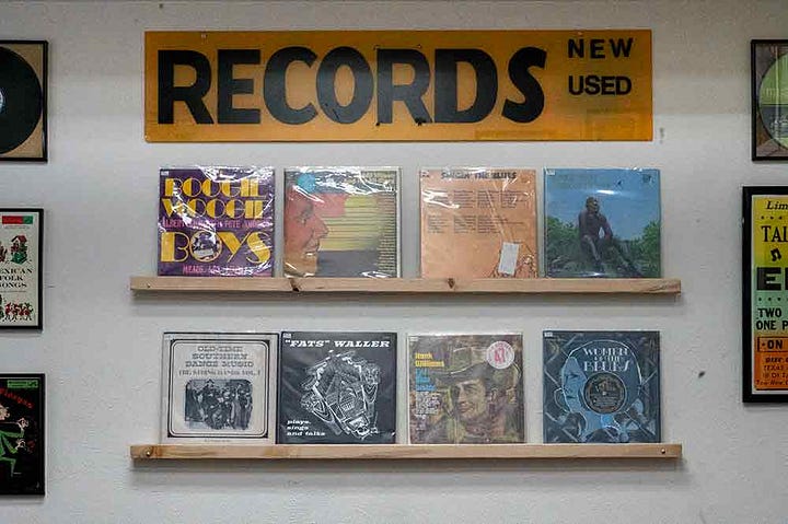 Antique 78 RPM Record Shop, on the ground floor of Big Blue