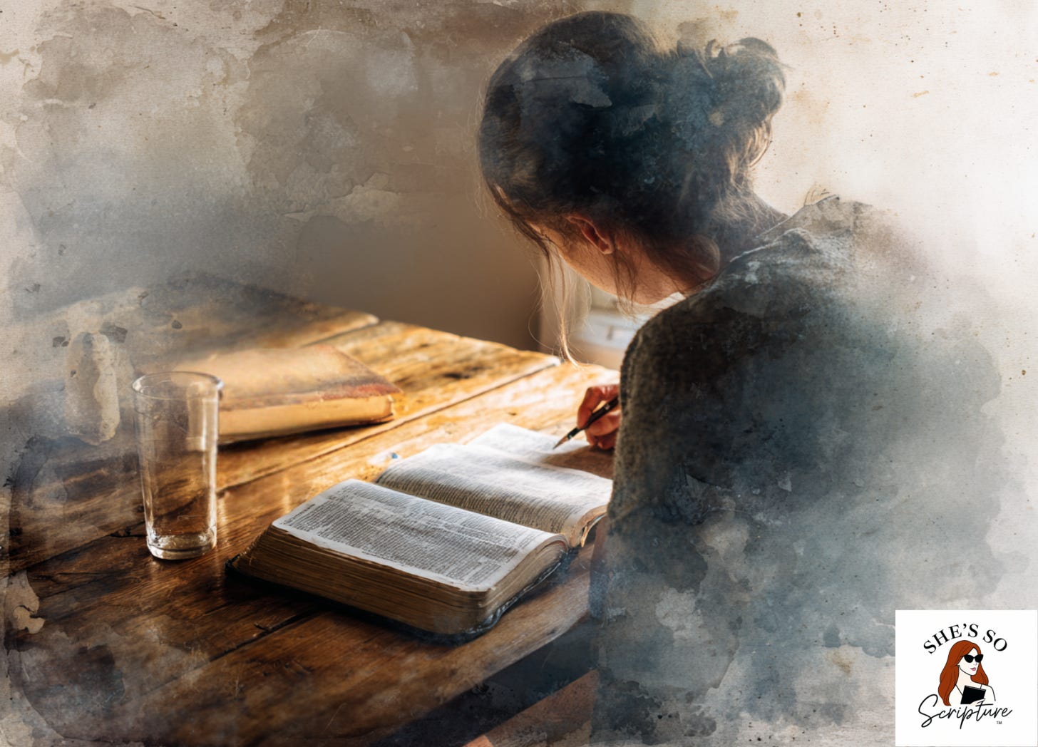 Illustration of a modern believer studying Scripture at a table, symbolizing intentional formation and living as a disciple of Jesus today.