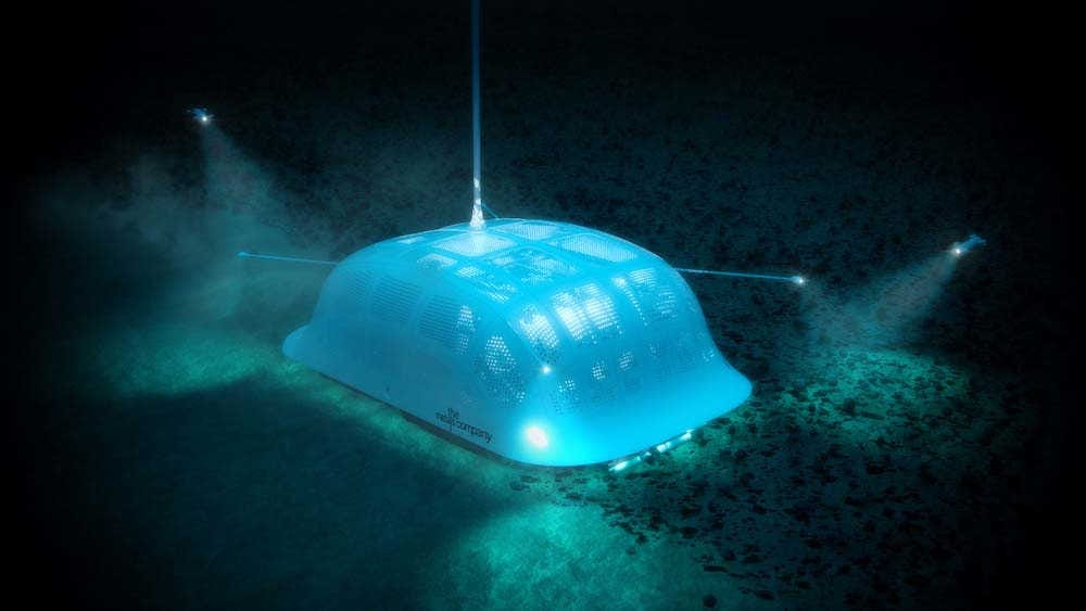 prototipo de máquina de extracción de minerales submarinos de The Metals Company