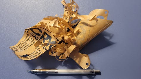 Protective paper and assembled case
