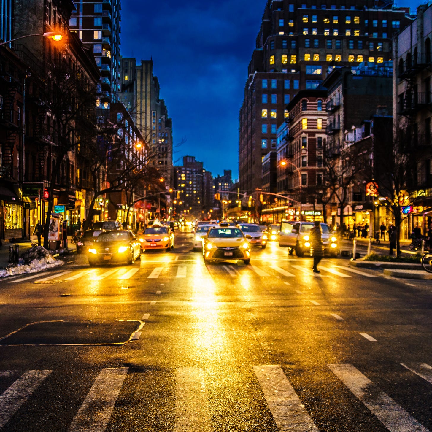 An evening in New York City. (Getty Images)