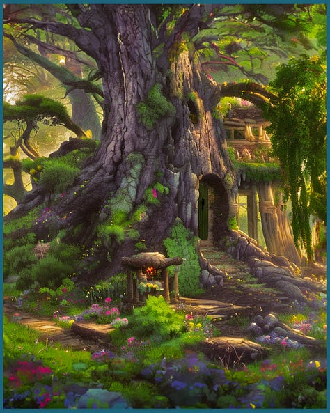 A house within the trunk of a tree