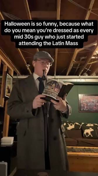 You can’t see it, but there is tweed under the tweed overcoat (of course)  #catholic #traditionalcatholic #sspx #christianity #christiantiktok  #theologytiktok #christiantheology #catholictiktok ...