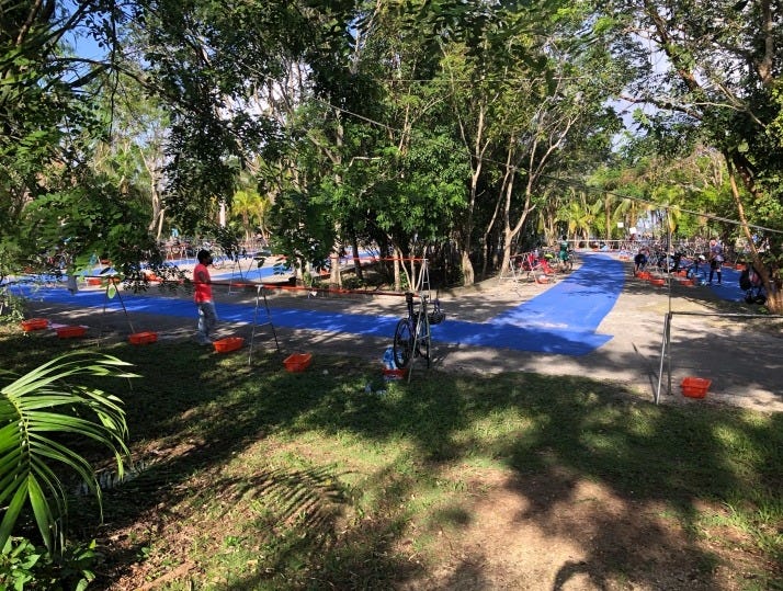 View of T1 from the roadside