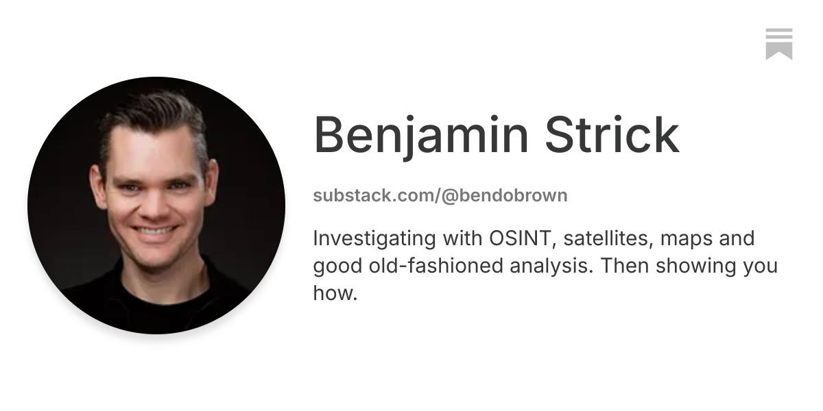 Benjamin Strick | Substack