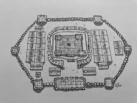 map drawings in various stages of completion
