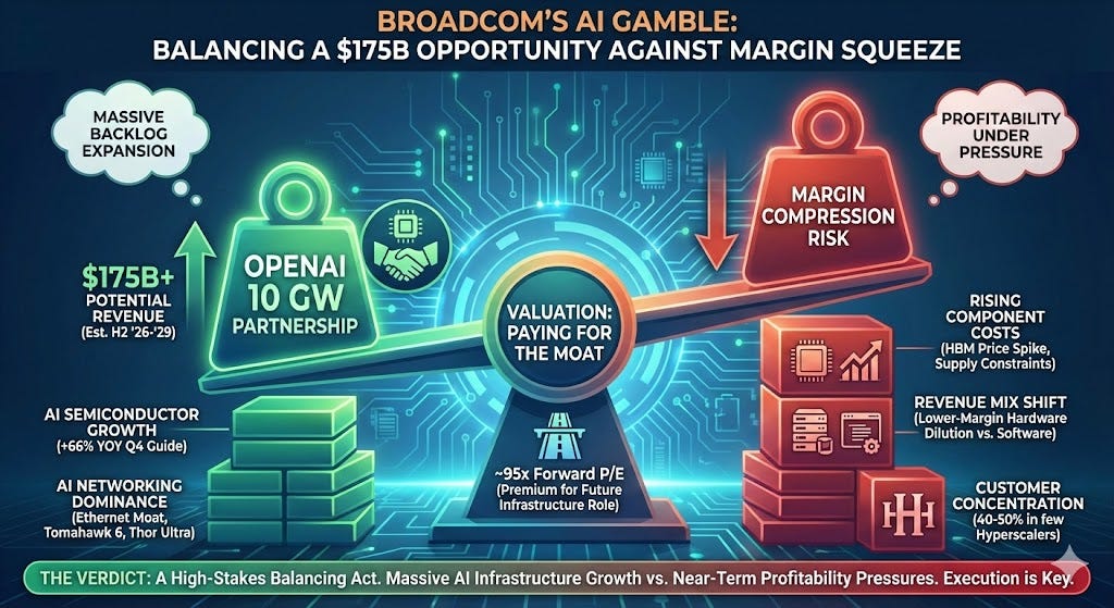 Broadcom’s OpenAI Gamble: Why the $175B Opportunity Hides a Margin Squeeze