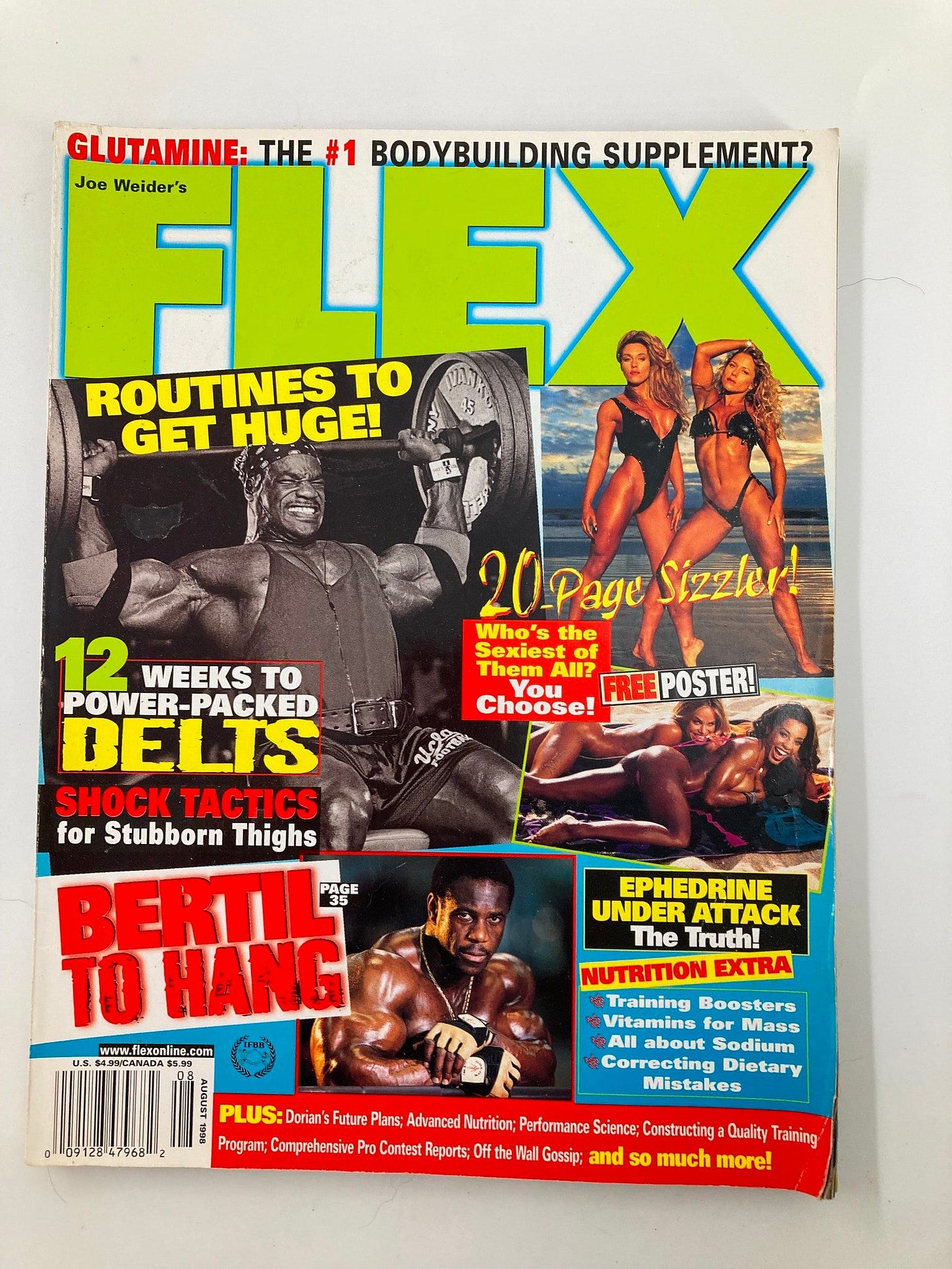 Joe Weider's Flex Magazine August 1998 The Freaks of San Francisco No Joe Weider's Flex Magazine August 1998 The Freaks of San Francisco No