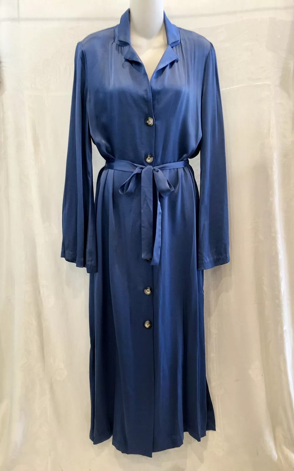 doen amari dress blue topaz Isadora Satin Maxi Dress main image 1