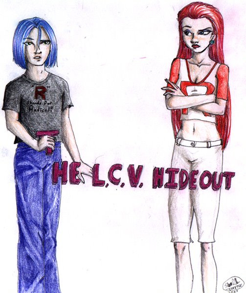 Artwork of Jessie and James for The LCV Hideout