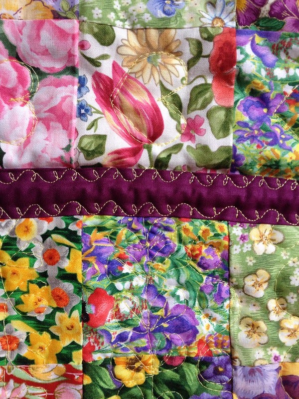 Patchwork Quilt Detail Patchwork Quilt Detail