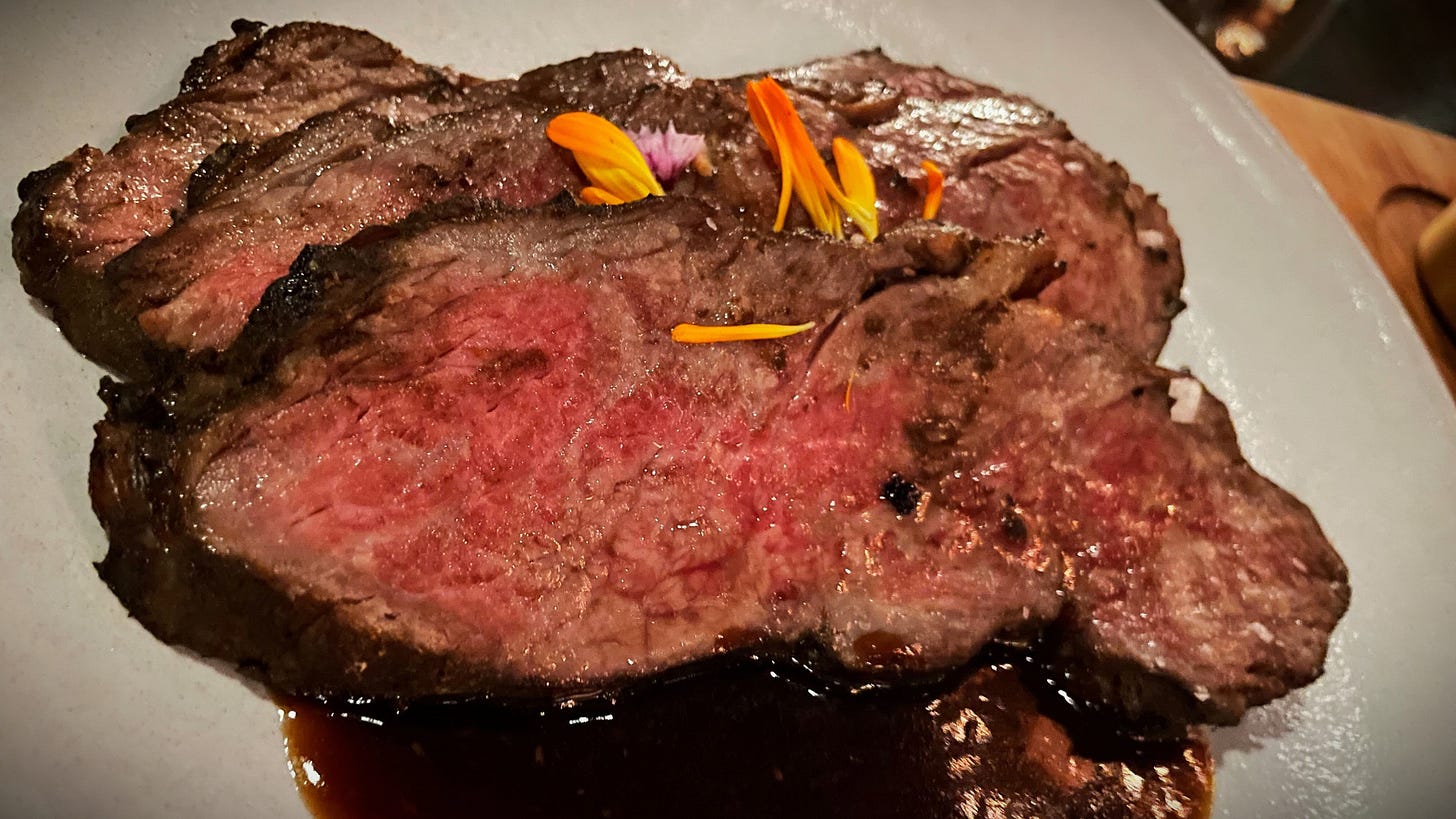 American Wagyu Prime Rib at NoMad Library in Las Vegas, NV