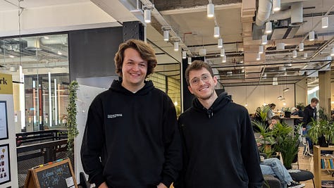 The founders of our new portfolio companies Science Machine, Perry, and Wallround