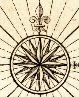 Compasses are called Compass Roses as they appear as ROSES, above NORTH on most Nautical Compasses is the LILY Rose or “Fleur-De-Lis” ⚜.

But, on the Jesuit SEAL instead of the ⚜  is a CROSS. THE Compass ROSE. The ROSE & Cross, a Wink & Nod to the Rosicrucian or Rosy CROSS. 