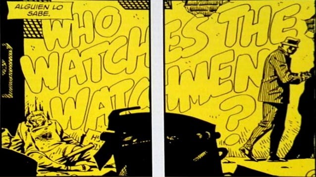 Xibeliuss Jar on X: "@MoniRevuelta "Who watches the Watchmen" Alternate  take: https://t.co/lt7VZ0j9cj https://t.co/BQx3tMfB17" / X