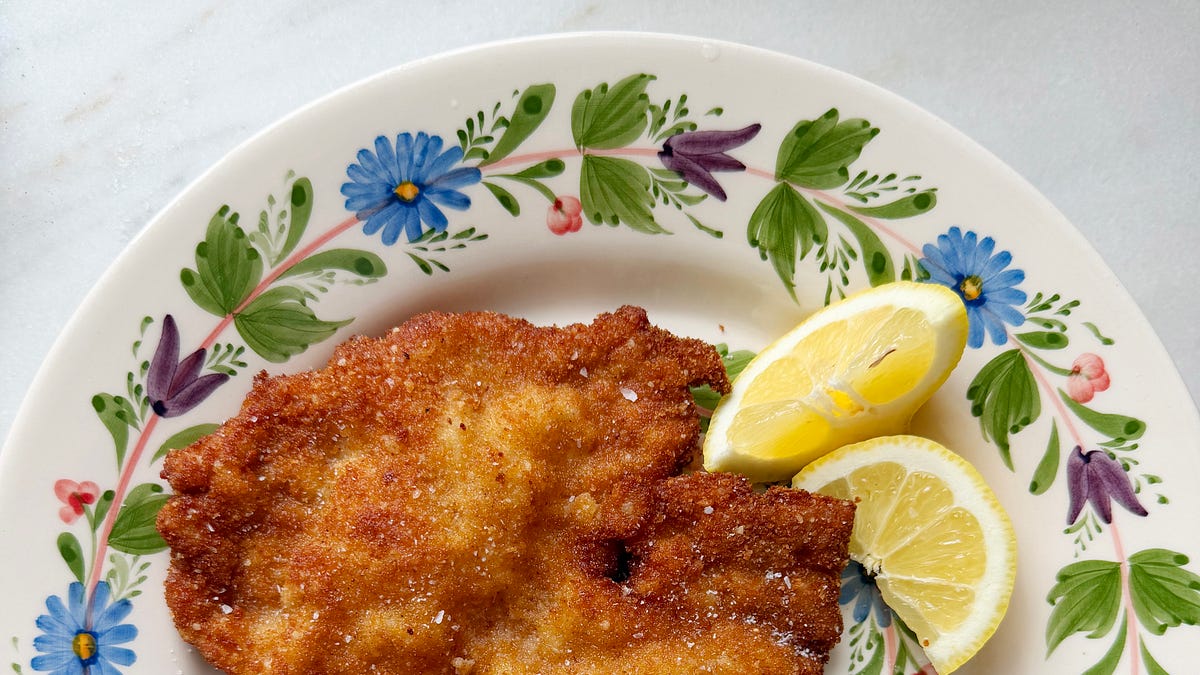 crispy pork schnitzel  - by Lidey Heuck - LideyLetter