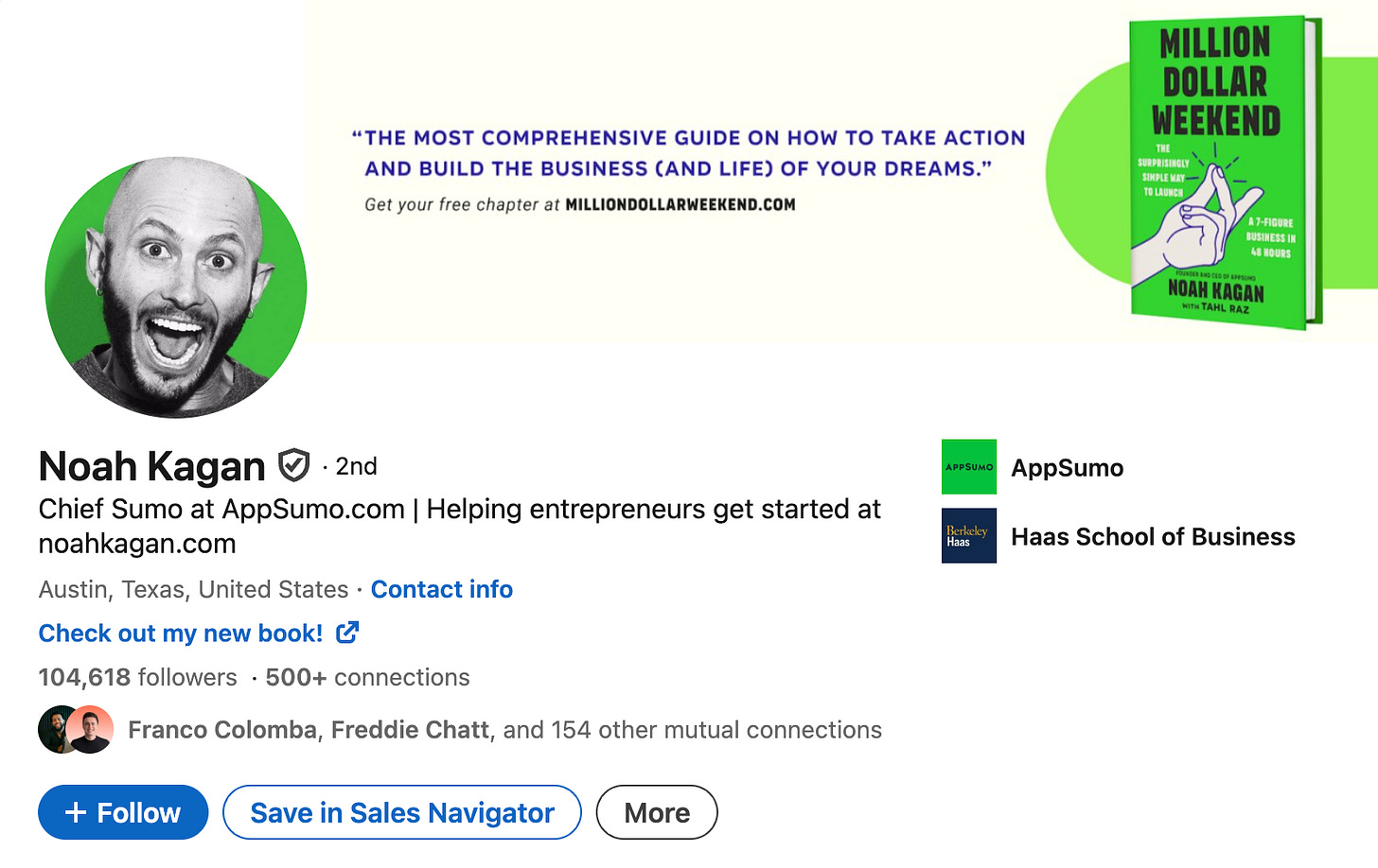 noah kagan b2b influencer