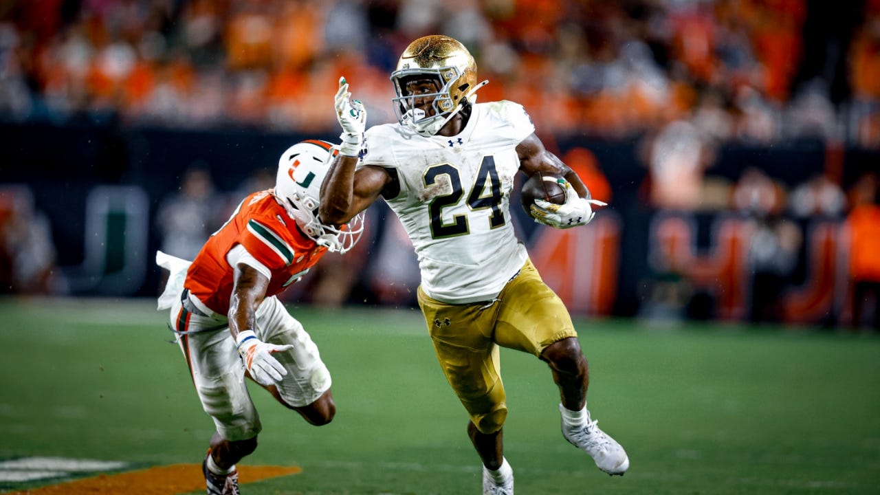 Jadarian Price Brings Urgency Into Notre Dame's Clash with Texas A&M |  Irish Sports Daily