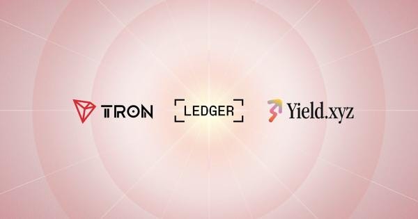 TRX Staking Now Available on Ledger Live through Yield.xyz