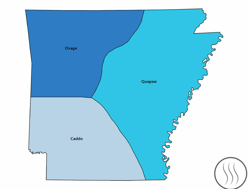 Indian Extents Map - Encyclopedia of Arkansas