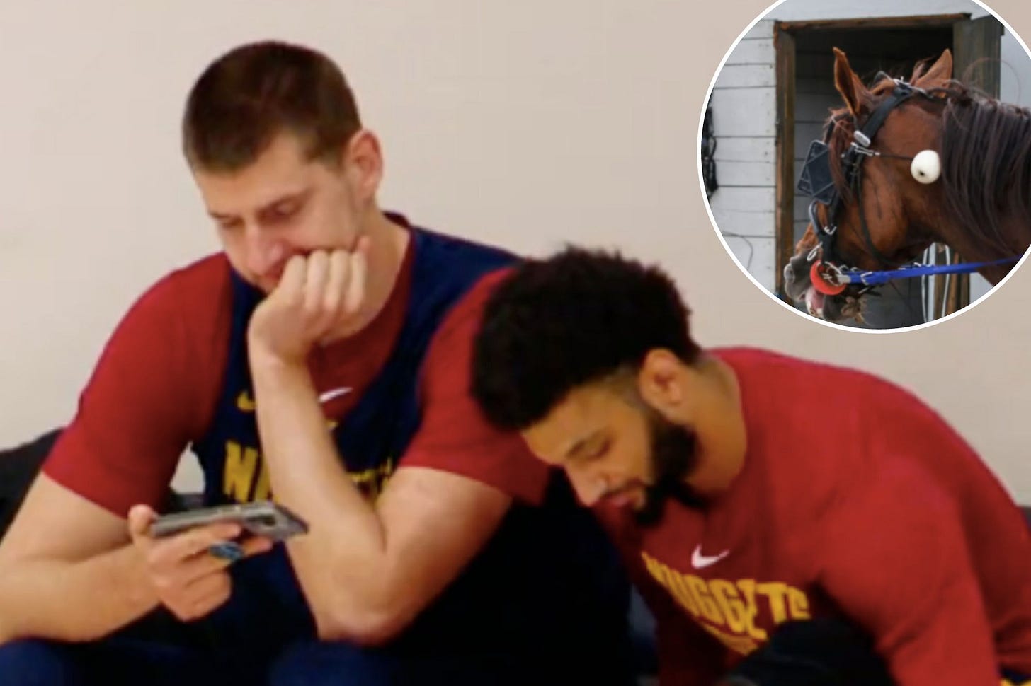 Nikola Jokic busy 'scouting horses' during Nuggets practice