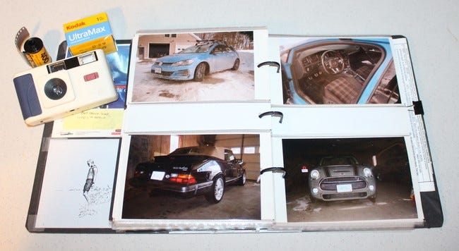 An album of stick shift cars