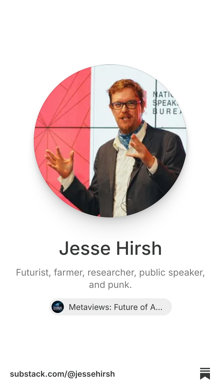 Jesse Hirsh | Substack