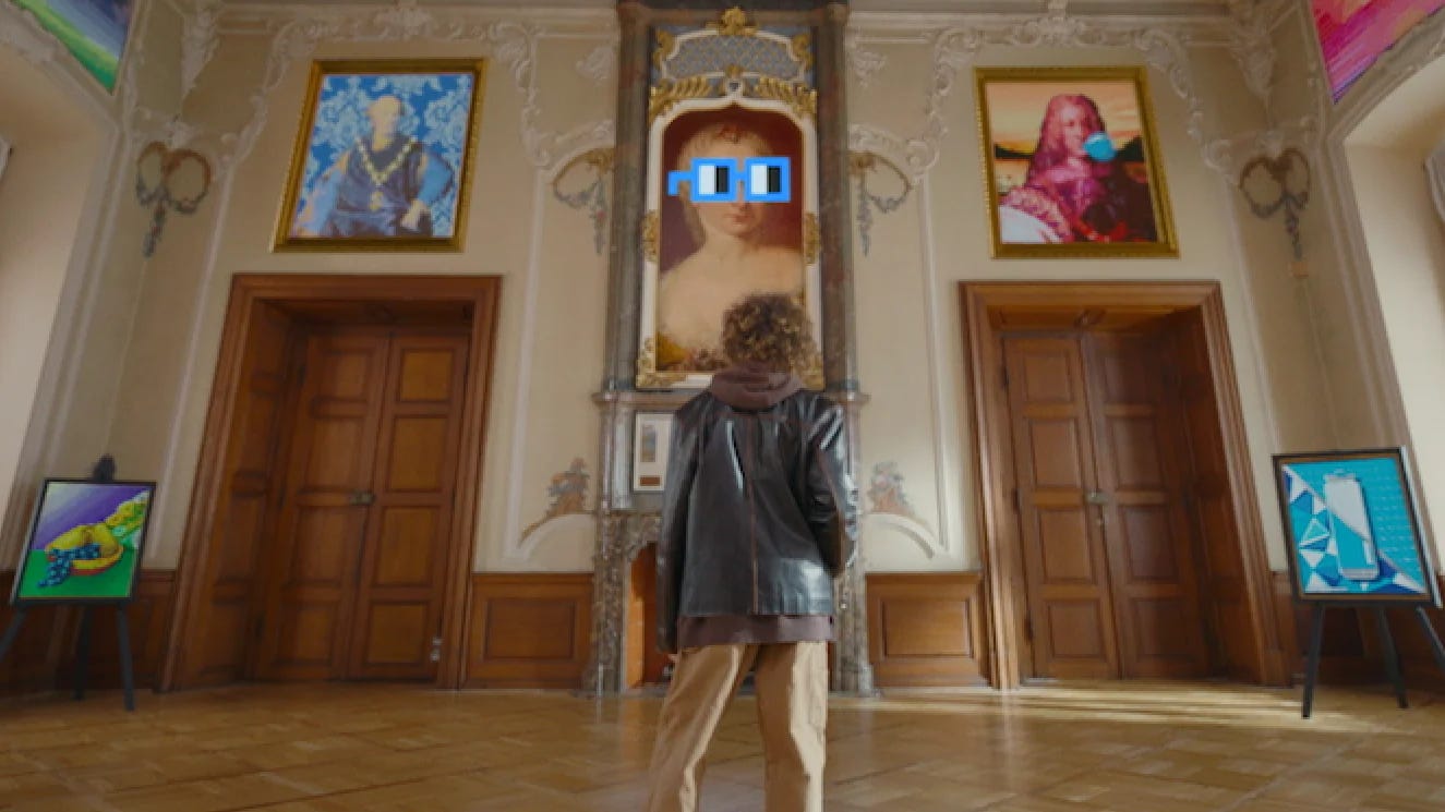 Bud Light's Super Bowl commercial references the Nouns NFT project. Image: Bud Light