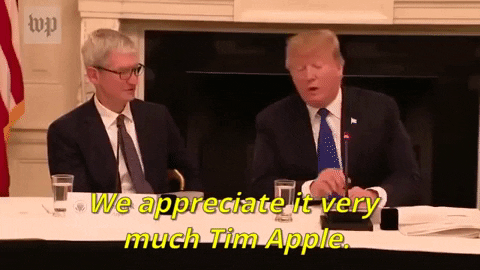 Donald Trump Tim Apple GIF Donald Trump Tim Apple GIF