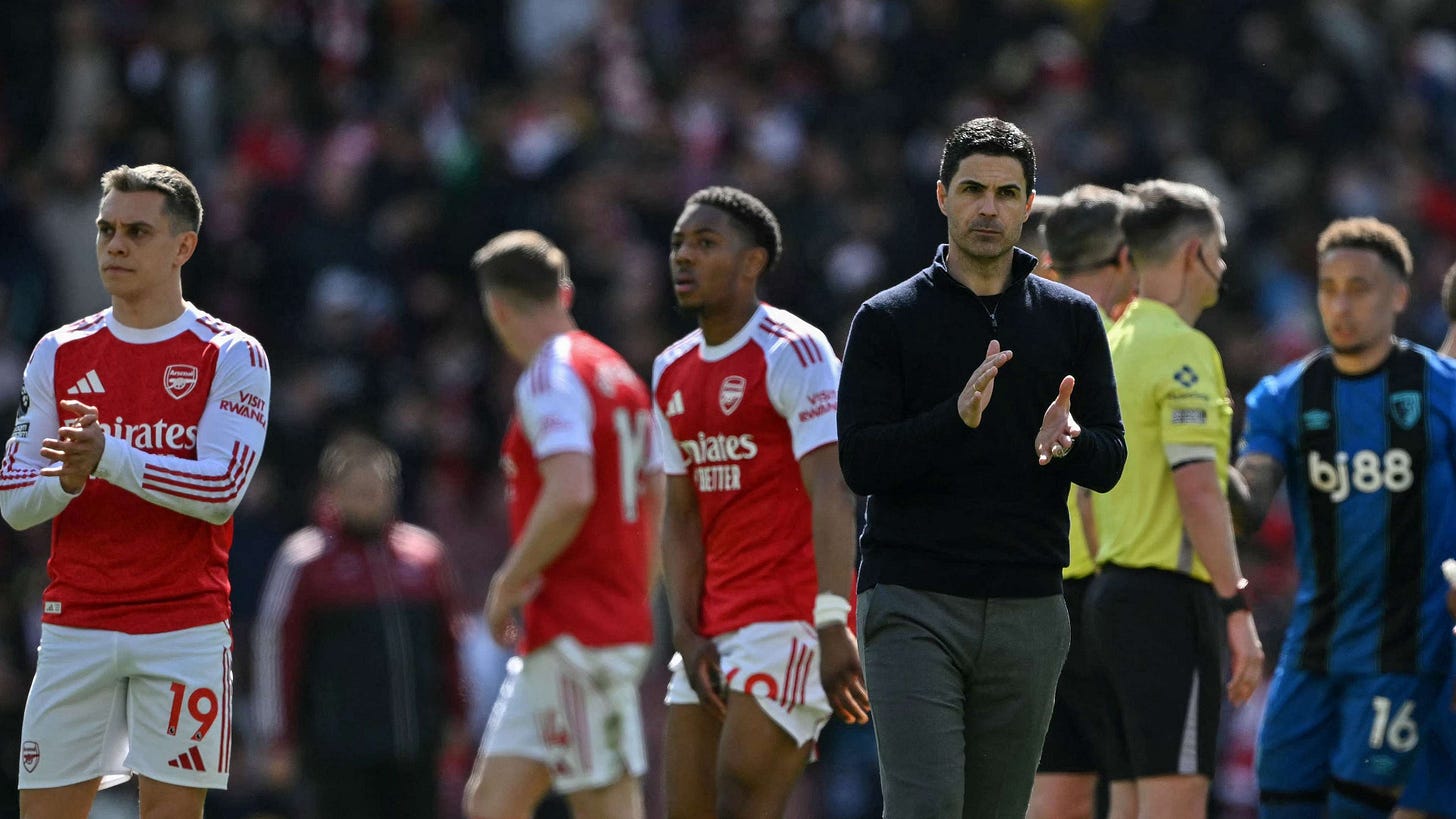 VIDEO: Arsenal fans BOO their own players despite nine-point lead in Premier League title race after dismal loss to Bournemouth | Goal.com UK VIDEO: Arsenal fans BOO their own players despite nine-point lead in Premier League title race after dismal loss to Bournemouth | Goal.com UK