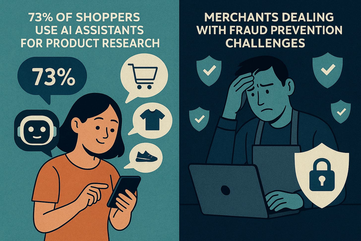 73% of shoppers now use AI in their shopping journey, but merchants face new fraud prevention challenges
