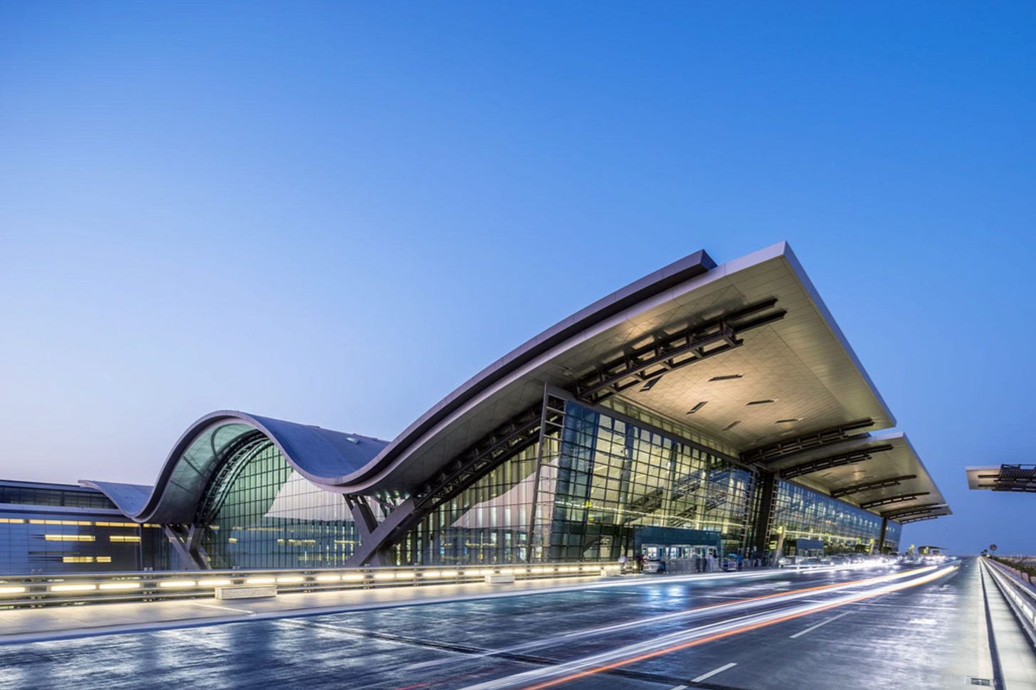 Hamad International Airport Passenger Terminal Complex, the first project by Kimberly Dowdell at HOK, 2008. Shown on In Corso Studio, a vintage furniture platform in Toronto