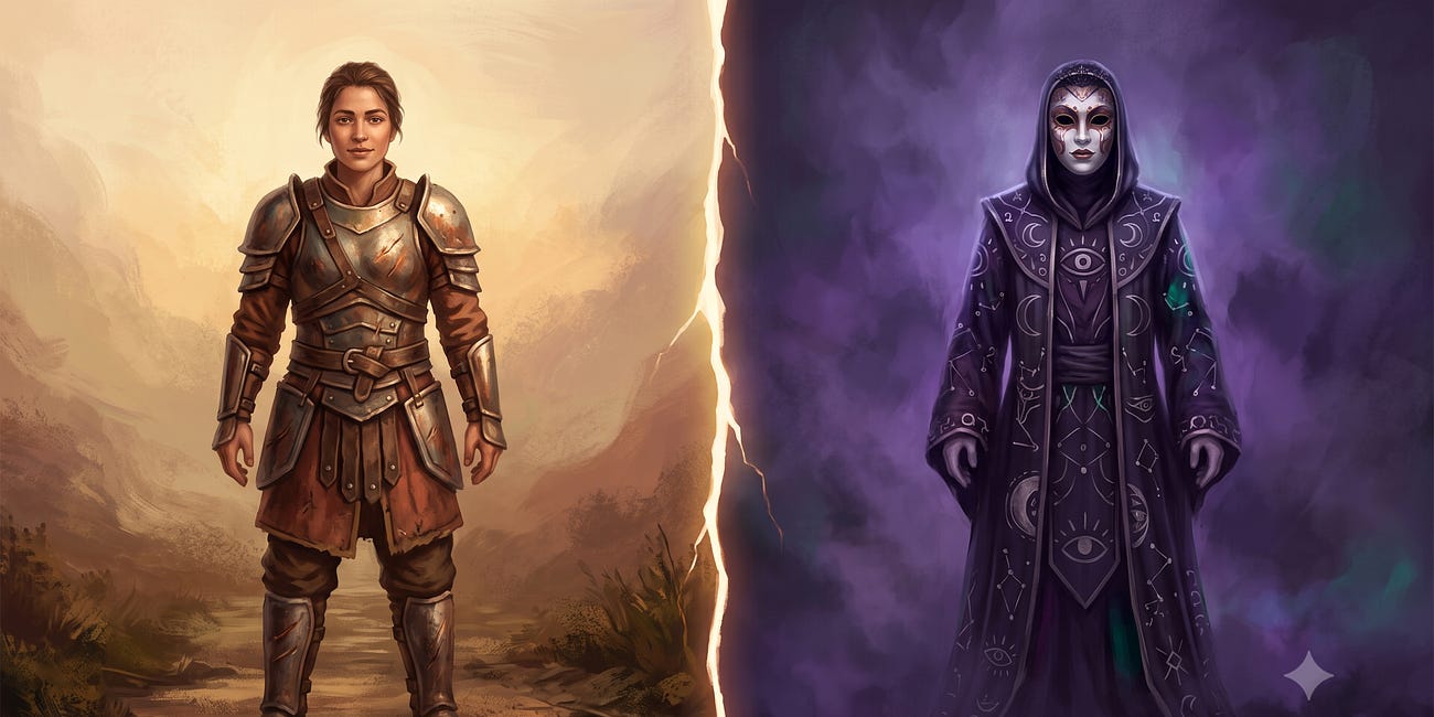 The Full Armor vs. The Painted Mask